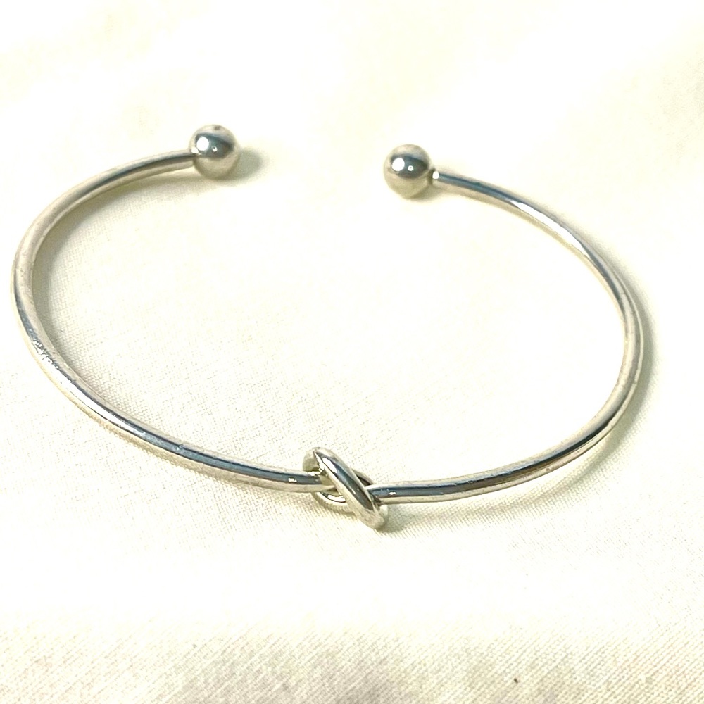 Stainless Silver knot bracelet